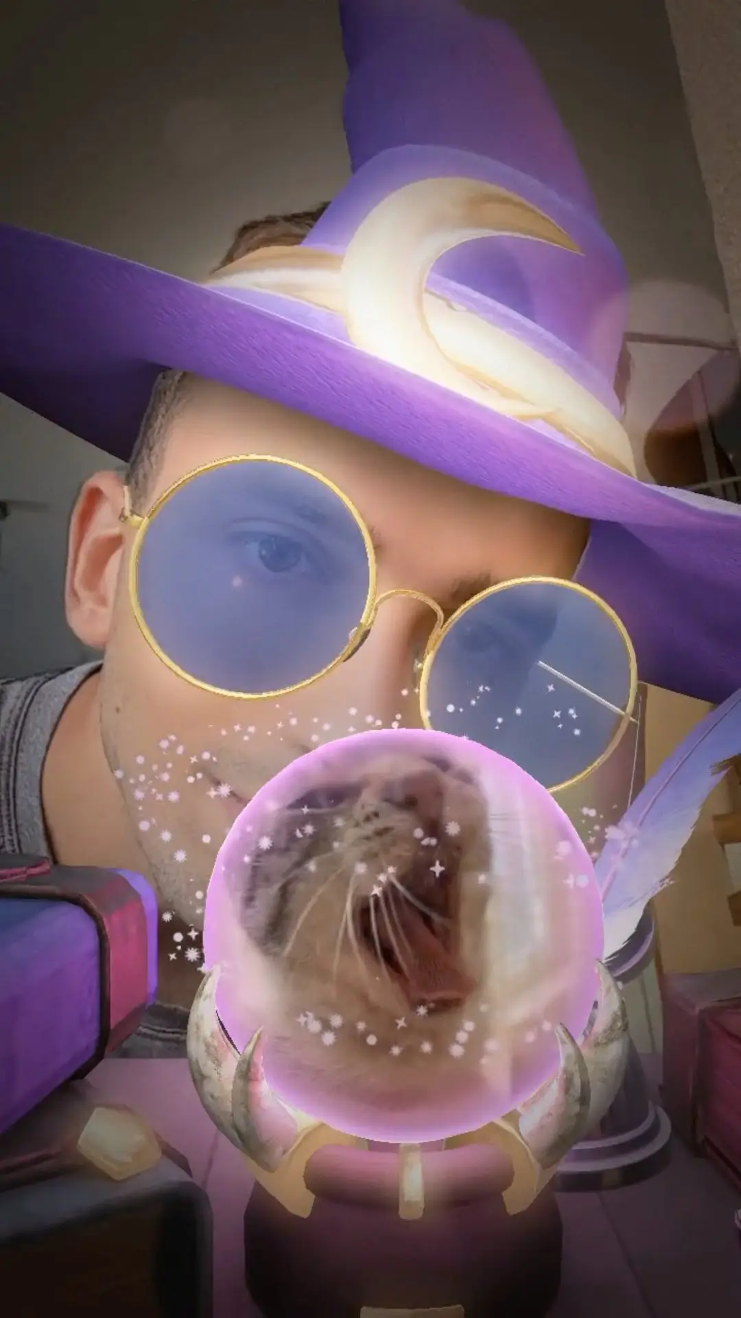 Snap AR lens with VFX and wizard outfit try-on